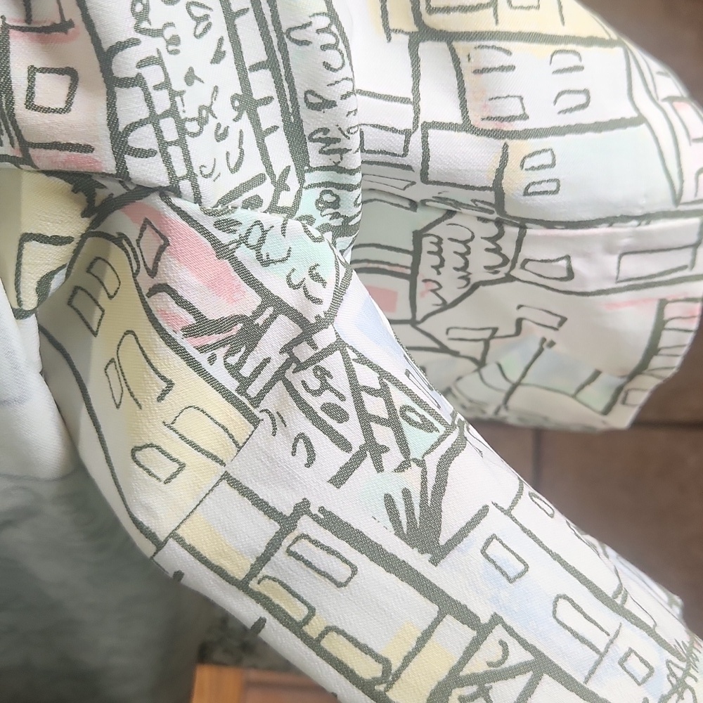Kim Rogers Pastel Cityscape Mini Skirt Skort Womens Size 12 NWT - Picture 7 of 7